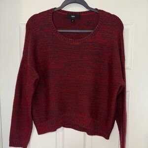 Women's Red Crew Neck Sweater